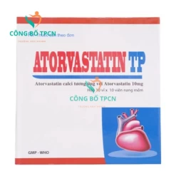 Atorvastatin TP 10mg Hataphar - Thuốc điều trị tăng cholesterol máu