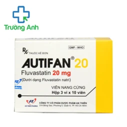 Autifan 20 - Thuốc phòng ngừa bệnh tim mạch vành hiệu quả