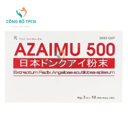 Azaimu 500 - Giúp điều trị thiếu máu, hoạt huyết, điều kinh hiệu quả