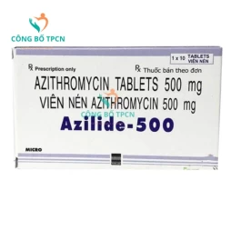 Azilide-500 - Thuốc điều trị nhiễm trùng đường hô hấp, sinh dục, tiết niệu