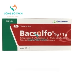 Bacsulfo 1g/1g Imexpharm - Thuốc điều trị viêm nội mạc tử cung