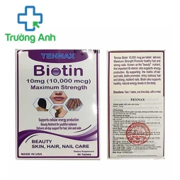 Biotin Tennax - Giúp hỗ trợ mọc tóc, làm đẹp da, chắc móng hiệu quả