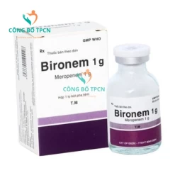 Bironem 1g Bidiphar - Thuốc điều trị nhiễm khuẩn hiệu quả