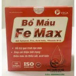 Bổ máu Fe Max - Hỗ trợ giảm tình trạng thiếu máu do thiếu sắt