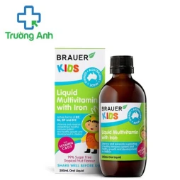 Brauer Kids Liquid Multivitamin with Iron 200mL - Bổ sung vitamin