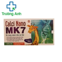 Calci Nano MK7 - Giúp bổ sung calci cho xương chắc khỏe