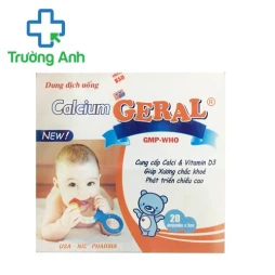 Calcium Geral (ống 5ml) - Thuốc bổ sung vitamin và khoáng chất cho cơ thể