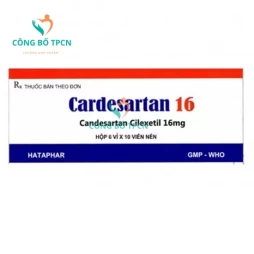 Cardesartan 16 - Thuốc điều trị bệnh tăng huyết áp hiệu quả