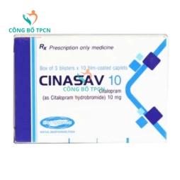 Cinasav 10 Savipharm - Thuốc điều trị trầm cảm hiệu quả