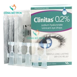 Clinitas 0.2% - Dung dịch dưỡng mắt, trị viêm kết giác mạc