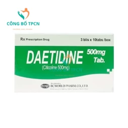 Daetidine 500mg - Thuốc điều trị rối loạn ý thức, bệnh Parkinson