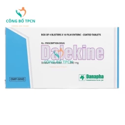 Dalekine 500 Danapha (vỉ) - Thuốc điều trị động kinh cơn, co giật