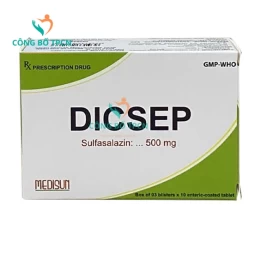 Dicsep 500mg - Thuốc điều trị viêm loét đường tiêu hóa hiệu quả