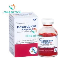 Doxorubicin Bidiphar 50 - Thuốc điều trị các bệnh ung thư hiệu quả