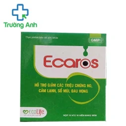 Ecaros - Hỗ trợ giảm các triệu chứng hắt hơi, sổ mũi, ngạt mũi