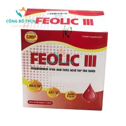 Feolic III - Giúp bổ sung sắt, acid folic cho cơ thể