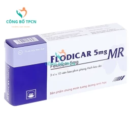 Flodicar 5mg MR Pymepharco - Thuốc điều trị tăng huyết áp hiệu quả