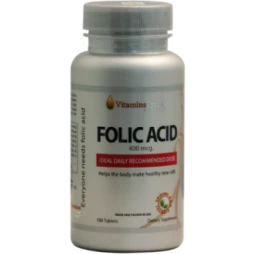 Folic Acid 400 Mcg - Thực phẩm chức năng bổ sùng sắt