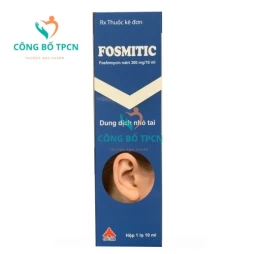Fosmitic 300mg/10ml - Thuốc điều trị viêm tai, viêm màng nhĩ hiệu quả