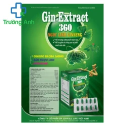 Gin Extract 360 Ngọc Linh Ginseng - Giúp tăng cường tuần hoàn não