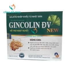 Gincolin ĐV New - Giúp tăng cường tuần hoàn não, hoạt huyết