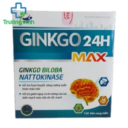 Ginkgo24h Max - Hỗ trợ hoạt huyết tăng cường tuần hoàn não