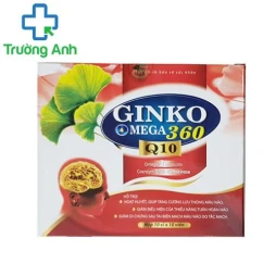 Ginko omega 360 Q10 (đỏ) - Giúp tăng cường tuần hoàn máu não hiệu quả