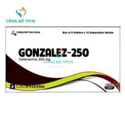 Gonzalez-250 Davipharm - Điều trị nhiễm độc sắt mãn tính