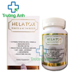 Helatox White & Sun Screen - Viên uống chống nắng, làm đẹp da