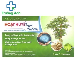 Hoạt huyết Tatra - Tăng cường tuần hoàn não, tăng cường trí nhớ