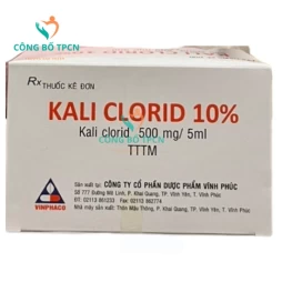 Kali Clorid 10% 500mg/5ml Vinphaco - Thuốc điều trị giảm kali huyết hiệu quả