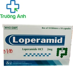 Loperamid 2mg Khapharco - Thuốc làm giảm triệu chứng tiêu chảy cấp hiệu quả