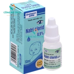Natri clorid 0,9% 10ml HD Pharma - Dung dịch nhỏ mắt phòng các bệnh về mắt