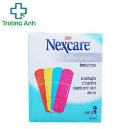 Nexcare neon plastic - Băng keo cá nhân Nexcare màu Neone 9 miếng