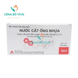 Nước cất ống nhựa CPC1HN - Hòa tan các thuốc tiêm bột