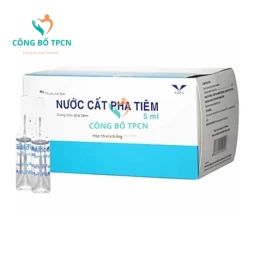 Nước cất pha tiêm 5ml Bidiphar - Dung môi pha tiêm hiệu quả