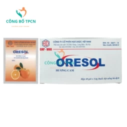 Oresol hương cam Hóa dược 5,6g - Giúp điều trị các chứng mất nước