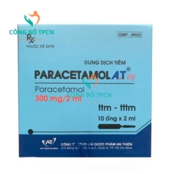 Paracetamol A.T inj Paracetamol - Thuốc giảm đau hạ sốt hiệu quả của An Thiên