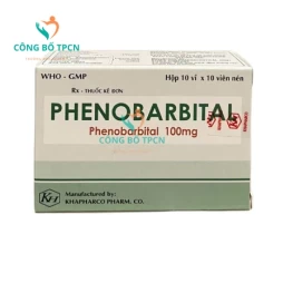 Phenobarbital 100mg Khapharco - Thuốc điều trị động kinh hiệu quả