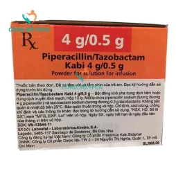 Piperacillin/ Tazobactam Kabi 4g/0,5g - Thuốc điều trị nhiễm khuẩn hiệu quả