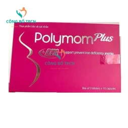 Polymom Plus - Bổ sung DHA, sắt, Acid Folic điều trị thiếu máu,