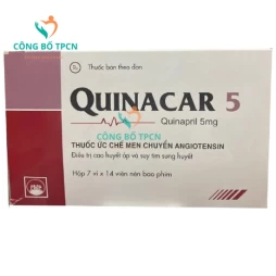 Quinacar 5 Pymepharco - Thuốc điều trị suy tim sung huyết hiệu quả