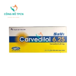 Savi Carvedilol 6.25mg - Thuốc điều trị suy tim hiệu quả