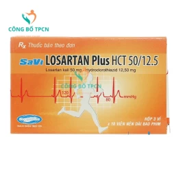 Savi Losartan plus HCT 50/12.5 - Thuốc điều trị tăng huyết áp hiệu quả