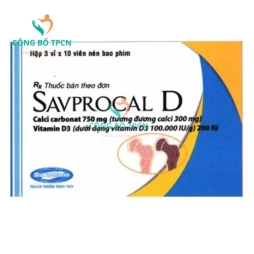 Savprocal D Savipharm - Thuốc hỗ trợ điều trị loãng xương hiệu quả