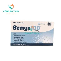 Semyn100 - Hỗ trợ khả năng sinh sản ở nam giới