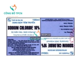Sodium Chloride 10% 100ml Mekophar - Thuốc bổ sung sodium chloride
