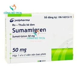 Sumamigren 50mg Polpharma - Thuốc điều trị đau nửa đầu hiệu quả