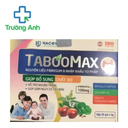 Taboomax – Bổ sung chất xơ hỗ trợ nhuận tràng hiệu quả 