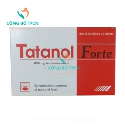 Tatanol Forte 650mg Pymepharco (150 viên) - Thuốc giảm đau hiệu quả